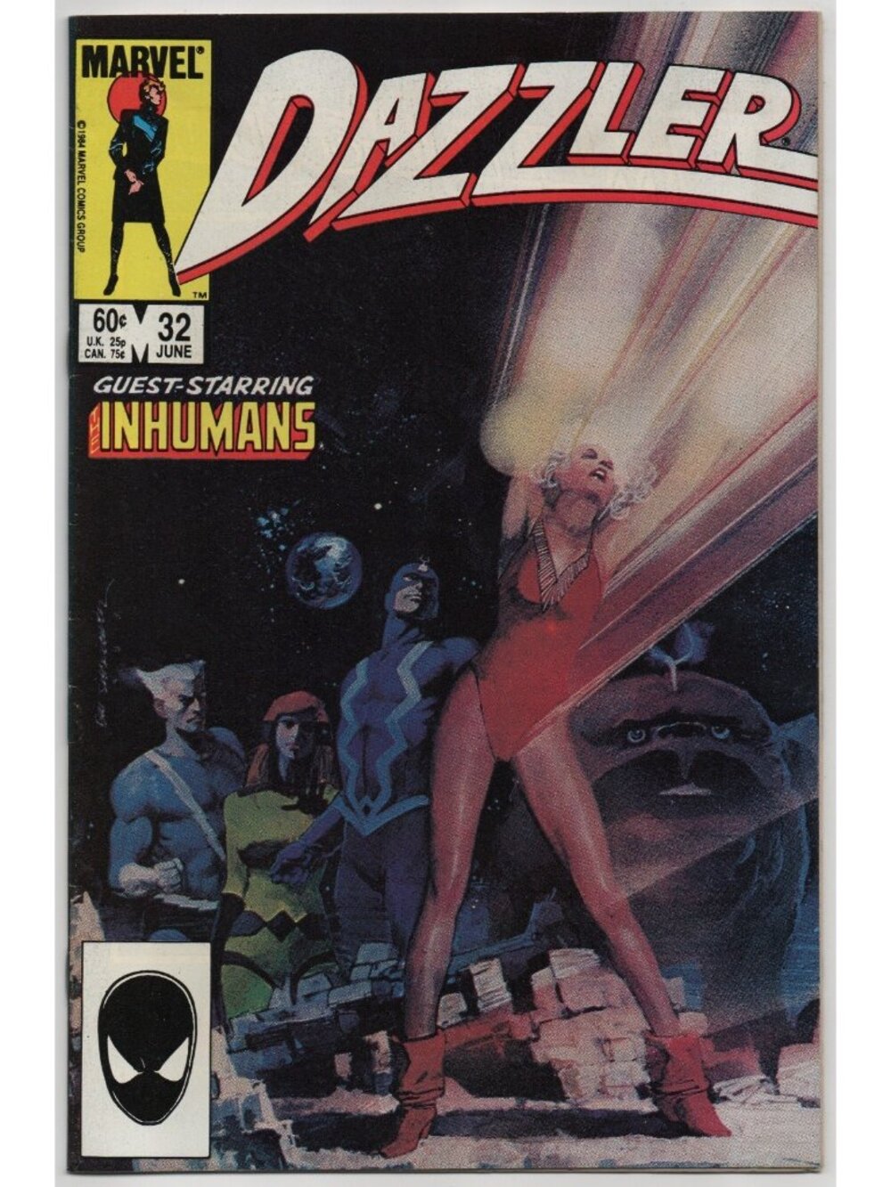 Dazzler 32 Marvel Comics 1984 FN+ 6.5 Inhumans Black Bolt Medusa